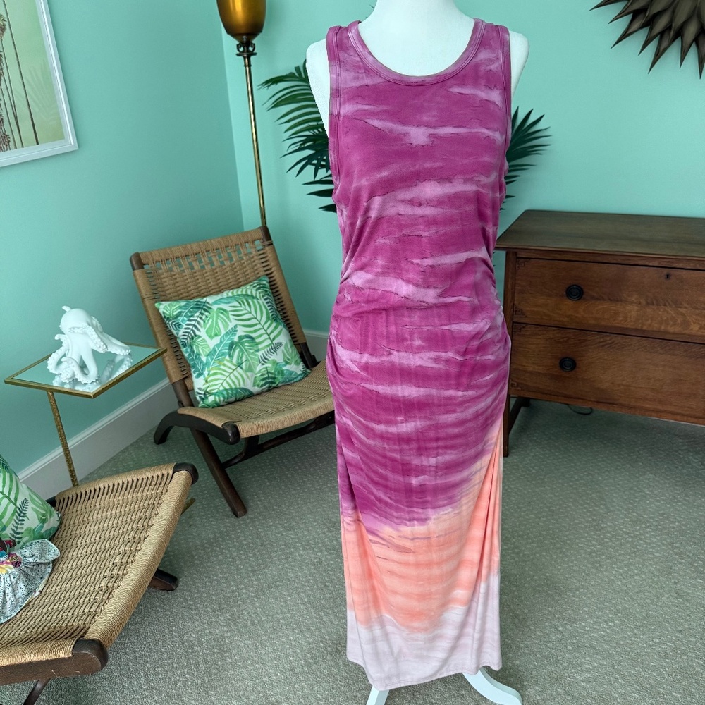 River + Sky Racerback Dress with Shirring at Waist Size Large